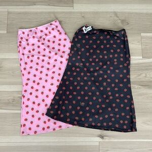 omighty strawberry midi skirt bundle